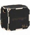 SPORTNOW Non-Slip Plyo Box, Corner-free Wooden Jump Box, 16.1 x14.2"x12.2"