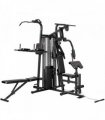 SPORTNOW All-in-One Home Gym Machine, Multifunctional Power Cage with 69 kg Weight Stack and Pulley System, Black