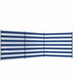 Outsunny 4 Pole Camping Windbreaks, Beach Wind Shield Shelter with Carry Bag and Steel Poles, 540cm x 150cm, Dark Blue