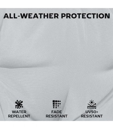 Outsunny Set of 6 Outdoor Seat Cushions with Machine Washable Cover, Water Repellent Seat Cushions Light Grey
