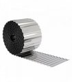 Outsunny Metal Garden Edging Border, 8 in x 21.3 ft Corrugated Heavy Duty Galvanised Steel Lawn Edging, Silver Tone