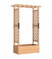 Outsunny Fir Wood 110 x 44 cm Planter and Trellis Garden Bed