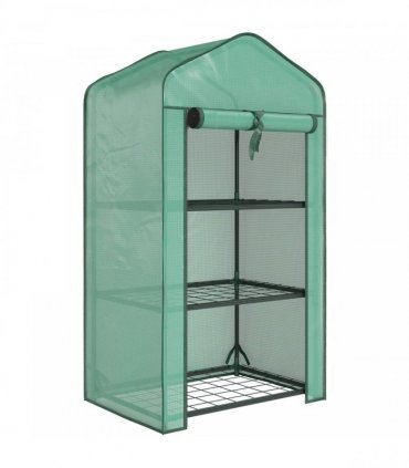 Outsunny Three-Tier Mini Greenhouse - Green
