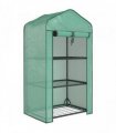 Outsunny Three-Tier Mini Greenhouse - Green
