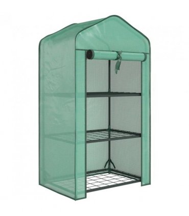 Outsunny Three-Tier Mini Greenhouse - Green