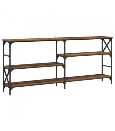vidaXL Console Table Old Wood 180 x 29 x 76.5 cm metal PB