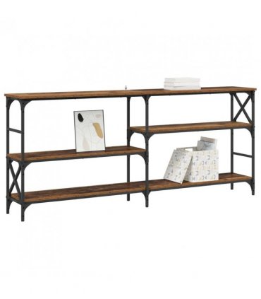 vidaXL Console Table Old Wood 180 x 29 x 76.5 cm metal PB