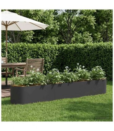 vidaXL Raised Garden Bed Black 280 x 40x 40 cm