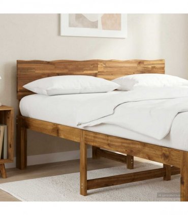 vidaXL Live Edge Headboard ROSTOCK Natural 160 cm Solid Acacia Wood