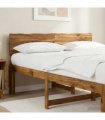 vidaXL Live Edge Headboard ROSTOCK Natural 160 cm Solid Acacia Wood