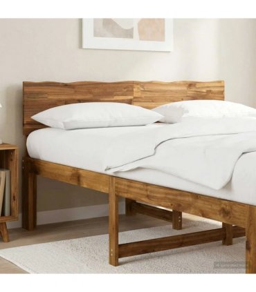 vidaXL Live Edge Headboard ROSTOCK Natural 160 cm Solid Acacia Wood