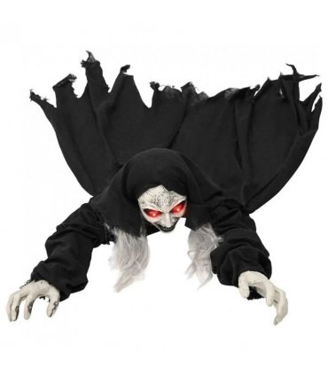 vidaXL Halloween Crawling Zombie SPOOKA Black 41 x 130 x 24 cm