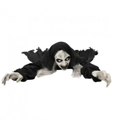 vidaXL Halloween Crawling Zombie SPOOKA Black 41 x 130 x 24 cm