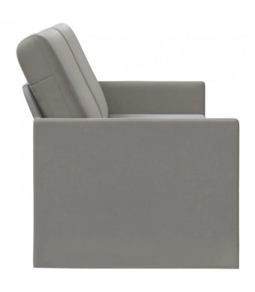 vidaXL 3 Seater Sofa Light Grey 220 x 81 x 82 cm Velvet