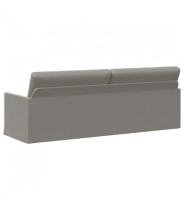 vidaXL 3 Seater Sofa Light Grey 220 x 81 x 82 cm Velvet