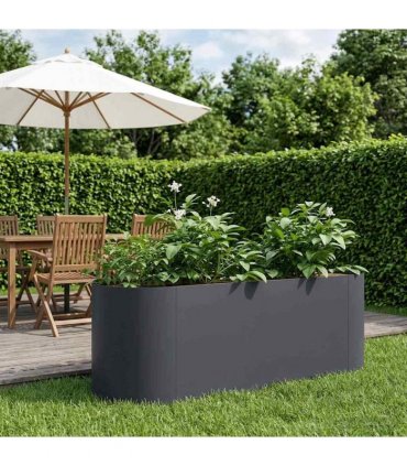 vidaXL Raised Garden Bed Anthracite 120 x 40x 40 cm