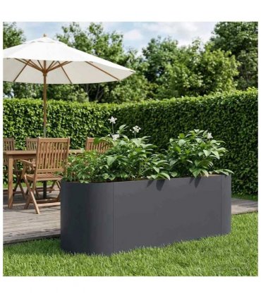 vidaXL Raised Garden Bed Anthracite 120 x 40x 40 cm