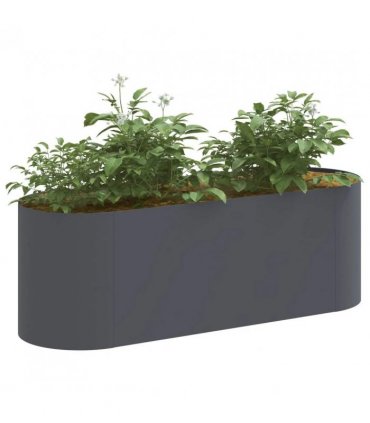 vidaXL Raised Garden Bed Anthracite 120 x 40x 40 cm