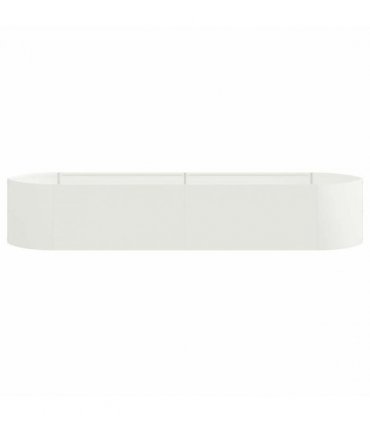 vidaXL Raised Garden Bed White 220 x 40x 40 cm Steel