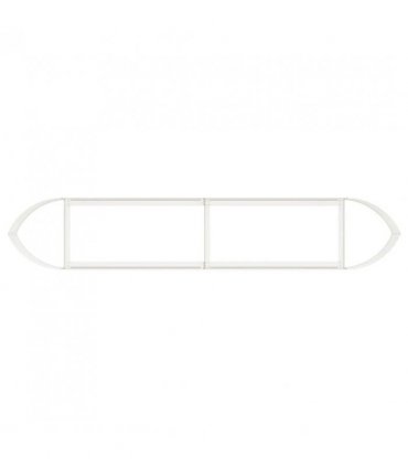 vidaXL Raised Garden Bed White 220 x 40x 40 cm Steel