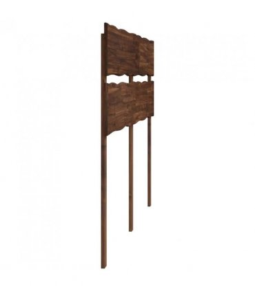 vidaXL Live Edge Headboard ROSTOCK Dark Brown 150 cm Solid Acacia Wood