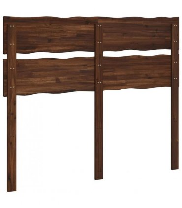 vidaXL Live Edge Headboard ROSTOCK Dark Brown 150 cm Solid Acacia Wood