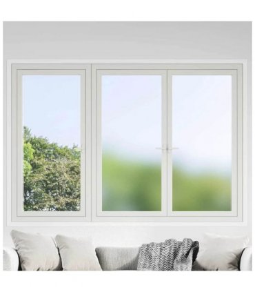 vidaXL Static Window Film Frosted Grey 60 x 1000 cm PVC