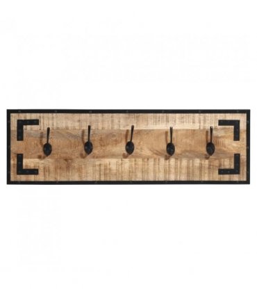 vidaXL Coat Racks 2 pcs 80x8x25 cm Solid Rough Wood Mango
