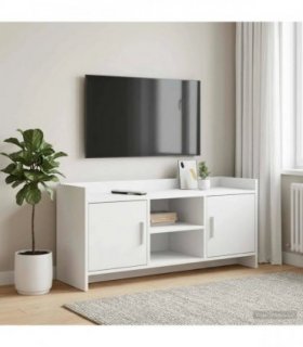 vidaXL TV Cabinet 102 x 33 x 47 cm White Engineered Wood