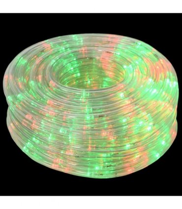 vidaXL Christmas LED Rope Light 240 LEDs Red, Green 10 m