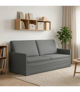 vidaXL 3 Seater Sofa Dark Grey 190 x 81 x 82 cm Fabric