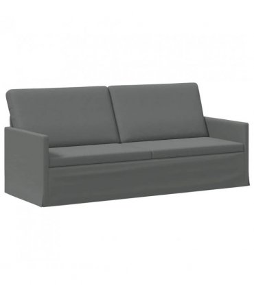 vidaXL 3 Seater Sofa Dark Grey 190 x 81 x 82 cm Fabric