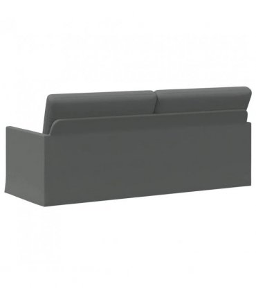 vidaXL 3 Seater Sofa Dark Grey 190 x 81 x 82 cm Fabric