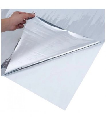 vidaXL Solar Film Static Reflective Effect Silver 60x500 cm PVC