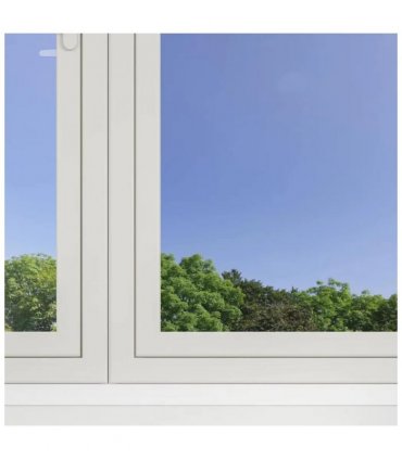 vidaXL Static Reflective Solar Window Film Silver 45 x 1000 cm PVC