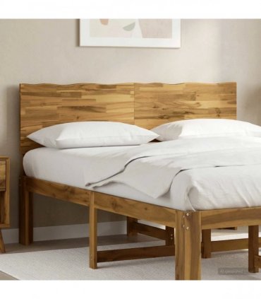vidaXL Live Edge Headboard ROSTOCK Whitewash 150 cm Solid Acacia Wood