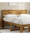vidaXL Live Edge Headboard ROSTOCK Whitewash 150 cm Solid Acacia Wood
