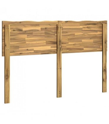 vidaXL Live Edge Headboard ROSTOCK Whitewash 150 cm Solid Acacia Wood