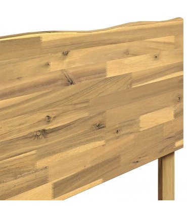 vidaXL Live Edge Headboard ROSTOCK Whitewash 150 cm Solid Acacia Wood