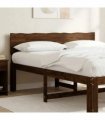 vidaXL Live Edge Headboard ROSTOCK Dark Brown 140 cm Solid Acacia Wood