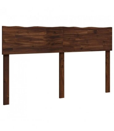 vidaXL Live Edge Headboard ROSTOCK Dark Brown 140 cm Solid Acacia Wood