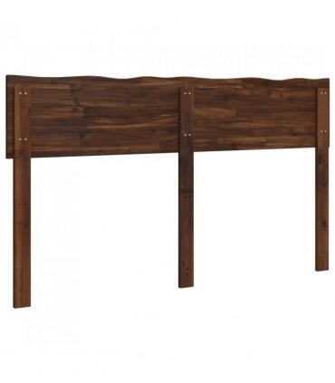vidaXL Live Edge Headboard ROSTOCK Dark Brown 140 cm Solid Acacia Wood