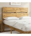vidaXL Live Edge Headboard ROSTOCK Whitewash 150 cm Solid Acacia Wood