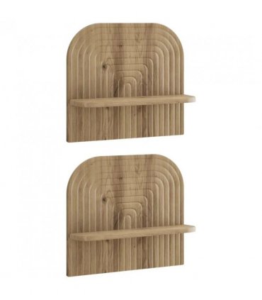 vidaXL Wall Shelf 2 pcs Artisan Oak 41 x 13.5 x 37.5 cm