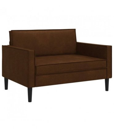vidaXL XXL Armchair Brown Faux Suede Leather