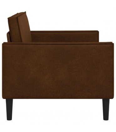 vidaXL XXL Armchair Brown Faux Suede Leather