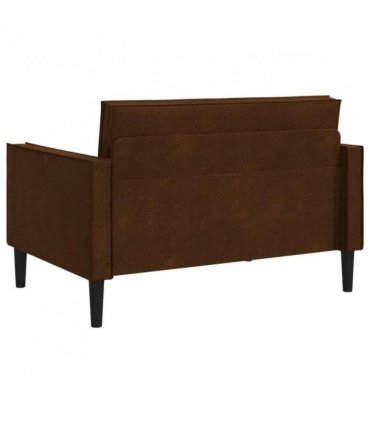 vidaXL XXL Armchair Brown Faux Suede Leather