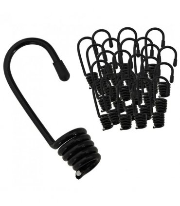 vidaXL Hooks 100 pcs Black 6 mm x 5 cm Steel