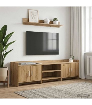 vidaXL TV Cabinet 168 x 33 x 47 cm Artisan Oak Engineered Wood