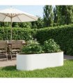 vidaXL Raised Garden Bed White 140 x 40x 40 cm Steel